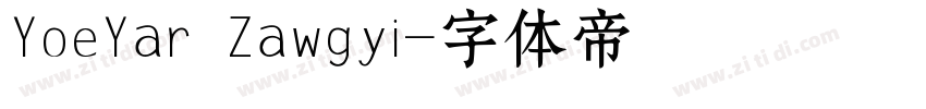 YoeYar Zawgyi字体转换